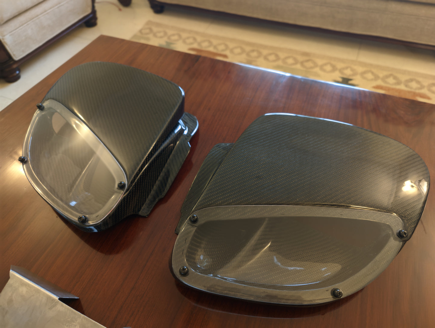 Sleek Headlights Carbon Kit for RX7 FD