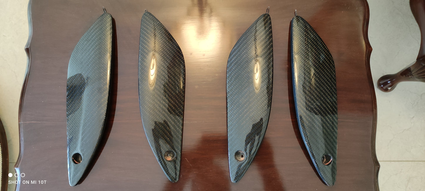 RX7 FD 99 Spec Spoiler Carbon Fiber End Caps