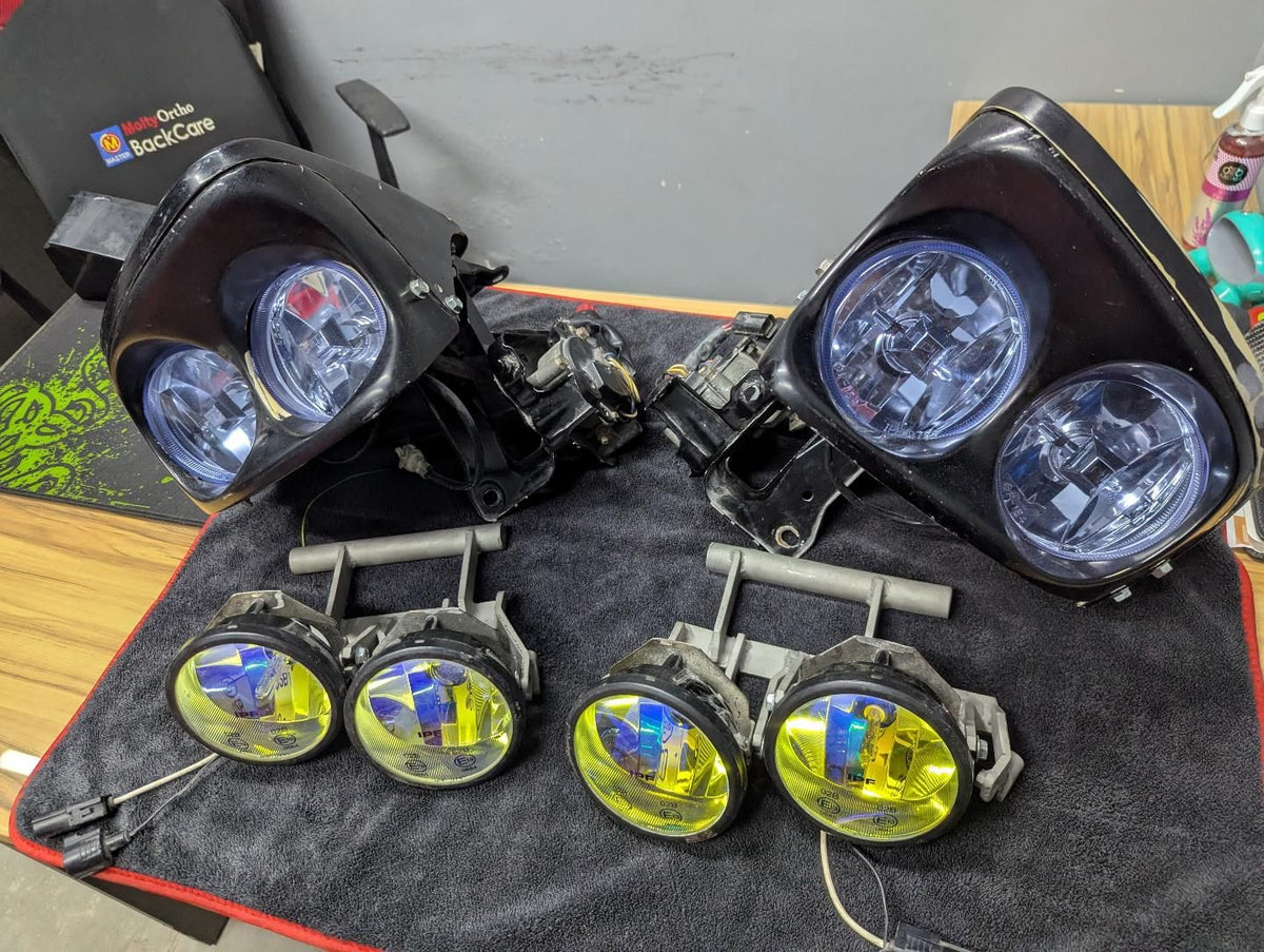 Knight Sports Style Quad 4-Beam Sleepy Eye RX7 FD Headlights