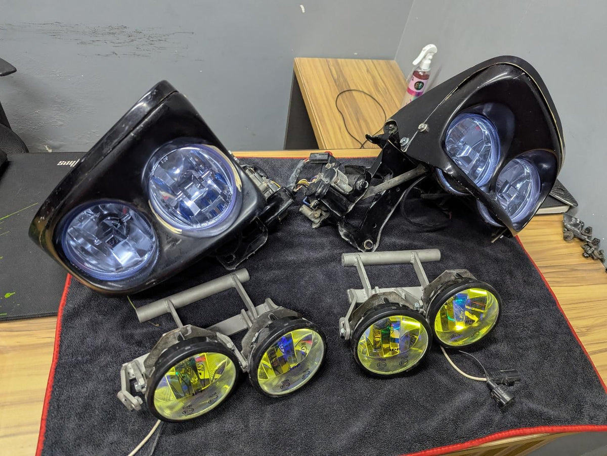 Knight Sports Style Quad 4-Beam Sleepy Eye RX7 FD Headlights
