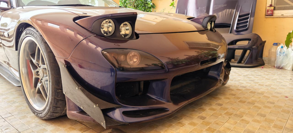 Knight Sports Style Quad 4-Beam Sleepy Eye RX7 FD Headlights