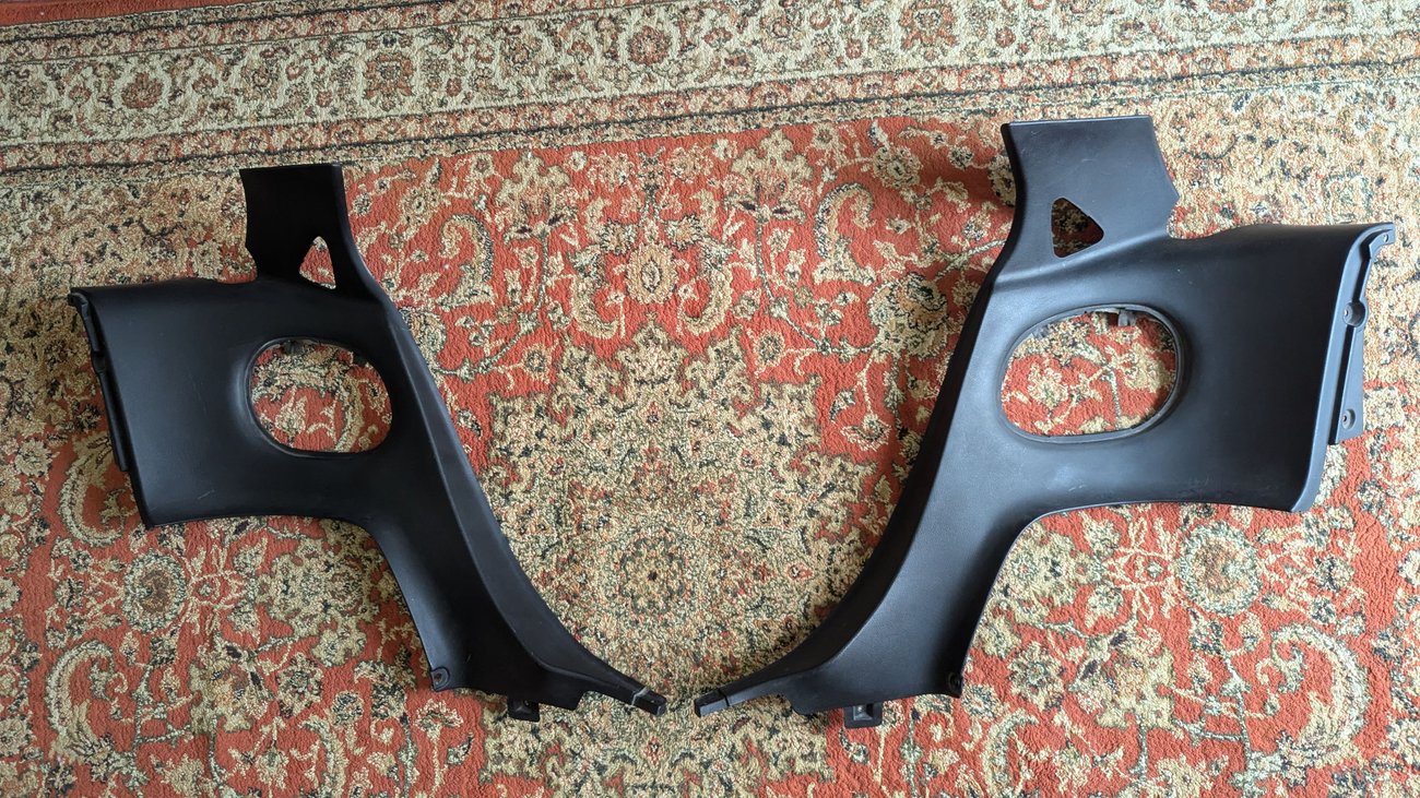 RX7 FD Black B Pillar Trims for Bins / JDM Seat Delete