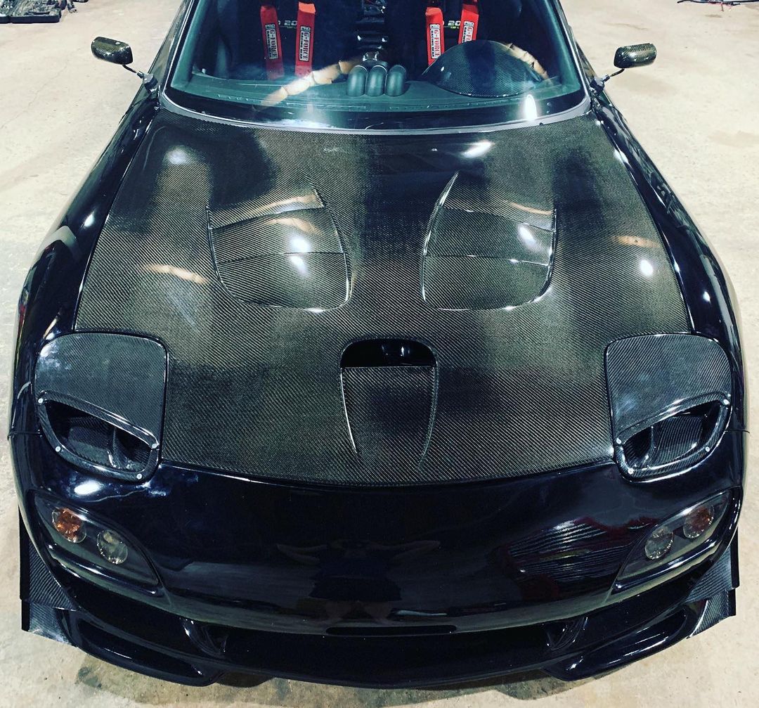 Carbon Fd Rx7 Sleek Headlights Carbon Kit for RX7 FD – ZK Motoring